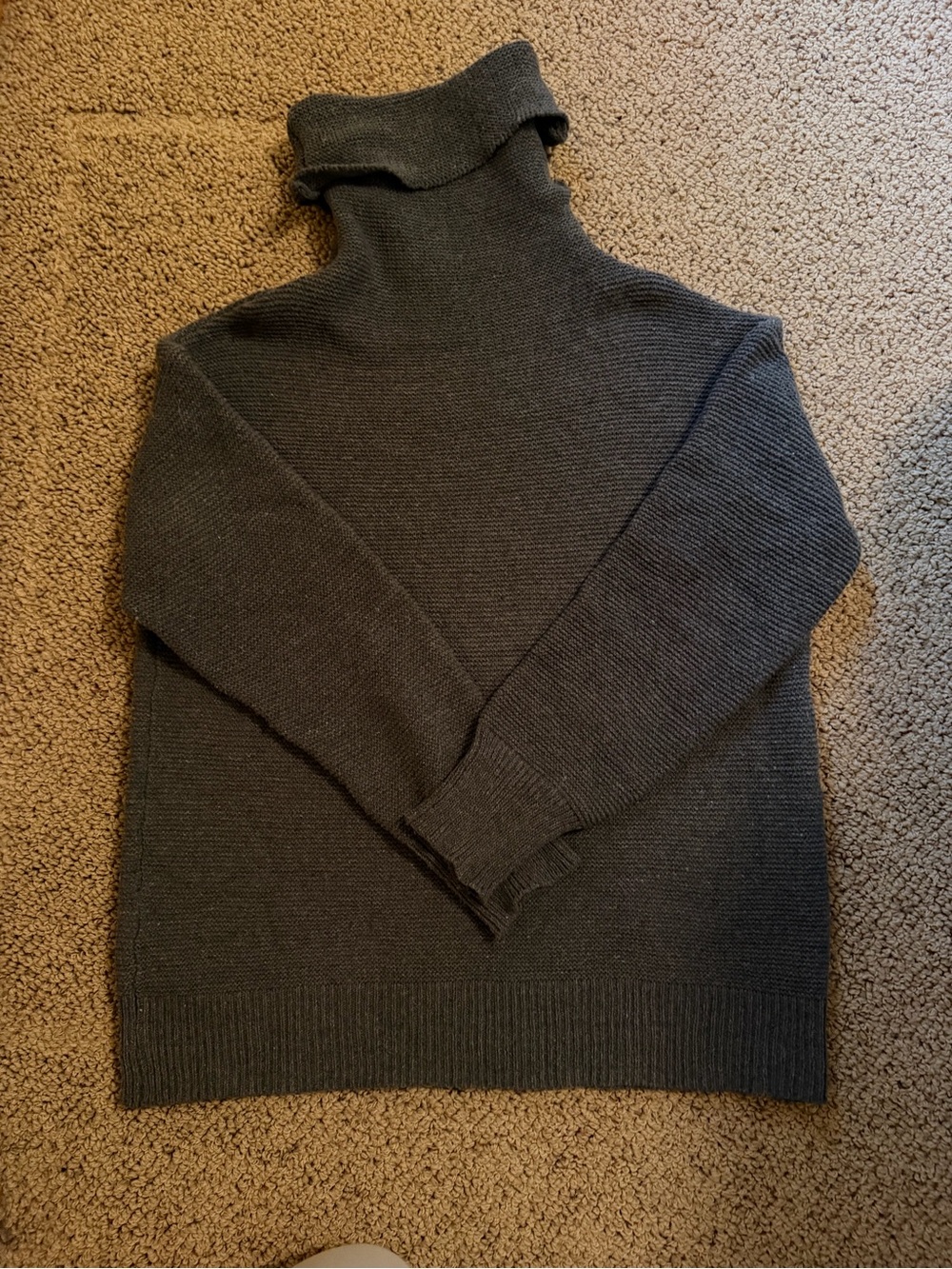 Charcoal Gray Turtleneck Sweater